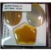 Image 1 : 221. (3) Brazilian Agate Cabs. 1 oval, 1 tear drop, 1 Free form.
