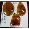Image 2 : 222. (3) Montana Agate Cabs. 1 oval, 1 tear drop, & 1 free form.