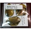 Image 1 : 223. (3) Montana Agate Cabs. 1 tear drop, & 2 free form.