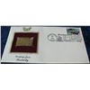 Image 1 : 329. 2002 Frankfort, Ky. First Day of Issue Cover with 22K Gold Replica