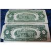 Image 2 : 335. (2) Series 1928G $2 U.S. Notes. Circ.