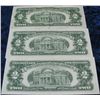 Image 2 : 337. (3) Series 1963 $2 U.S. Notes. Grades up to AU.