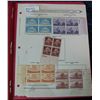 Image 2 : 348. Group of (5) Plateblock Commemorative Stamps from 1954.