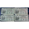 Image 1 : 356. (4) Series 1981 Fiver Cent Military Payment Certificates. VG. Original.