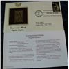Image 1 : 357. 2001 Des Plaines, Il. First Day of Issue Cover with 22K Gold Replica