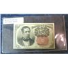 Image 1 : 377. Series 1874 10c U.S. Fractional Currency note. VF.
