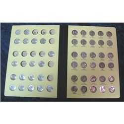 385. Partial Set of dimes including a few Mercury dimes.