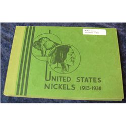 410. 1913-38 Partial Set of Buffalo Nickels in a Popular album.