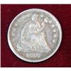 Image 1 : 490. 1857 U.S. Seated Half Dime. VF 20.