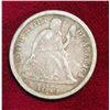 Image 1 : 519. 1875 P Seated Liberty Dime. F-VF.