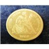 Image 1 : 521. 1861 U.S. Civil War Seated Liberty Dime. VF Cleaned.