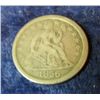 Image 1 : 525. 1856 P U.S. Seated Liberty Dime. F-12.