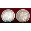 Image 1 : 562. 1892 O (scratched) & 98P F Barber Dimes.