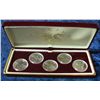 Image 1 : 587. Five-Piece Set of "10" Chinese Dragon Coins in a
