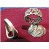 Image 2 : 612. Men's Sterling Silver Ring missing set & a Ladies'