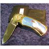 Image 1 : 631. Bald Eagle New Pocket Folder with 22K Gold overlay in Sheath.