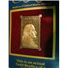 Image 2 : 682. 22K Gold Replica of a George Washington Stamp.