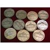 Image 2 : 684. (11) 1942-45 Silver World War II Nickels. Circulated.