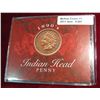 Image 1 : 697. 1895 Indian Head Cent with Certificate of Authenticity.