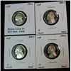 Image 1 : 838. 1991S, 92S, 93S & 94S Jefferson Nickels. Proof.