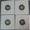 Image 2 : 845. 1978S, 79S, 80S & 81S Roosevelt Dimes. proof