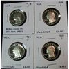 Image 1 : 853. 1978S, 79S, 89S & 81S Washington Quarters. Proof
