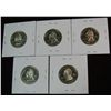 Image 2 : 858. Set of (5) 2002S Washington Quarters. Proof