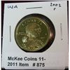 Image 1 : 875. 2002S Sacagawea Dollar. Proof