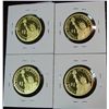 Image 2 : 883. 2010S Set of (4) Presidential Dollars. Proof