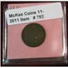 Image 2 : 792. 1876 Indian Head Cent. VG-8.