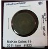 Image 1 : 923. 1885 New Foundland Cent. VG Catalog $45.00