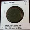 Image 1 : 930. 1904H New Foundland Cent. VF. Catalog $50.00