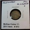 Image 1 : 972. 1940 New Foundland 5-Cents VF. Re-Engraved O