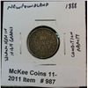 Image 1 : 987. 1888  New Foundland 10-Cents. VF+. Scarce.