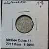 Image 1 : 1000. 1946c  New Foundland 10-Cents. VF+ Est. $20.00
