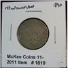 Image 1 : 1010. 1890  New Foundland 20-Cents. VF. Cat. $85.00