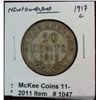 Image 1 : 1047. 1917c  New Foundland 50-Cents. VG