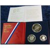 Image 1 : 1301. 1976 3-Piece Silver Proof Set. Original as Issued.