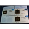 Image 1 : 1473. (3) 2002 Winter Sports 22K Gold Stamp Covers