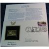 Image 1 : 1474. 2002 West Virginia 22K Gold Stamp Cover