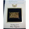 Image 2 : 1474. 2002 West Virginia 22K Gold Stamp Cover