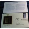Image 1 : 1490. 2000 Louis Nevelson 22K Gold Stamp Cover