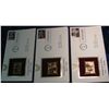 Image 1 : 1493. (3) 2000 Distinguished Soldiers 22K Gold Covers