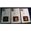 Image 2 : 1493. (3) 2000 Distinguished Soldiers 22K Gold Covers