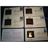 Image 2 : 1504. (5) 2001-2002 22K Gold First Day Stamp Covers