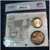 Image 2 : 1562. 2009 John Tyler Dollar & Letitia Tyler Medal As Issued by the US Mint.