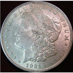 1585. 1921P Morgan Dollar. EF.