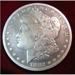 1600. 1882S Morgan Dollar. VG.