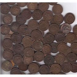 Lot Of 100 Indian Head Pennys