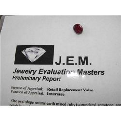 6 ct. Natural Ruby Gemstone - $ 1900 GG GIA